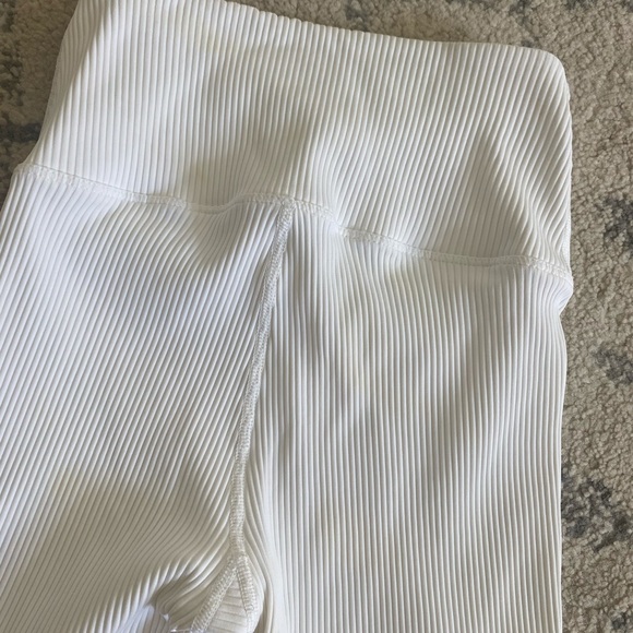 Carbon 37 Ribbed White Leggings - Picture 4 of 7